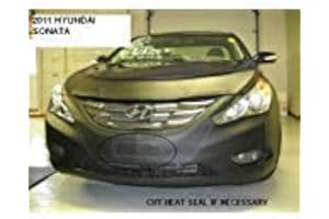 LIBRA Lebra 2 Piece Front End Cover Black - Car Mask Bra - Fits - Hyundai Sonata 2011-2013 Except Hybrid Models