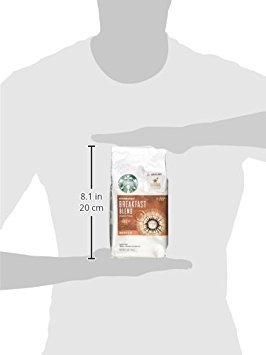 STARBUCKS GROUND COFFEE, MEDIUM ROAST HOT OR ICED COFFEE, BREAKFAST BLEND, 12 OZ ​