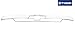 Fit 2015-2016 Chevy Tahoe Chrome ABS Rear Upper Trunk Moulding 1PC Logo Cutout