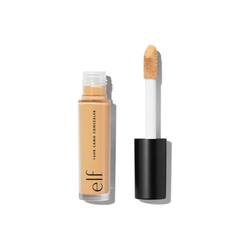 e.l.f. 16HR Camo Concealer, Full Coverage & Highly Pigmented, Matte Finish, Deep Caramel, 0.203 Fl Oz (6mL)