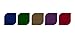 Pazzles Premium Vinyl Pack, Jewels, Five 12 by 12-Inch Sheets: Royal Blue, Hunter Green, Brown, Purple, Burgundy