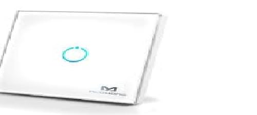 MCO Home Z-Wave Glass Touch Panel Switch, 1 Relay, MH-S311, White