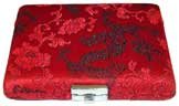 10-Reed English Horn Reed Case Silk with clips (Red/Black)