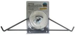 BFOWGGSET Gambrel Hoist Set, 500 lb Capacity, Adjustable Hoist, with 22" Spreader Bar, Powder Coat Finish