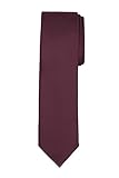 Jacob Alexander Solid Color Boy's Regular Tie - Burgundy Wine