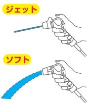 三栄水栓 【掃除に便利な後付けタイプジェットノズルの分岐金具セット】ノズルウォッシャセット2 分岐金具付き PN732-13