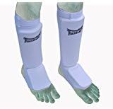 Twister Muay Thai, Boxing, Kickboxing,Karate, Taekwondo, MMA Elastic Cloth Shin &amp; Instep Padded Guards, Shin in steps, Shin guards, Different colors and size (Pair) (XL)