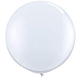 Qualatex 3' White Latex Balloons