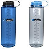 Nalgene Silo Nalgene Silo 48oz Tritan Wide Mouth Bottle - 2 Pack (Gray and Blue)