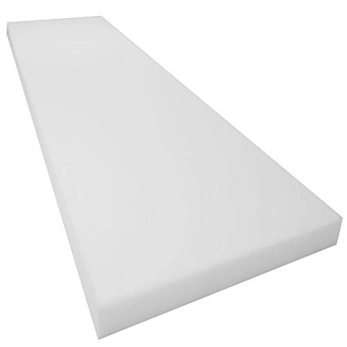 Mybecca Upholstery Foam Cushion Sheet High Density, 3" H x 24" W x 72