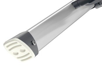 2 Steps Stool by Hafele, with handle, 330 lbs load capacity, heavy duty, folding, silver/black