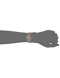 Anne Klein AK   2388mvgb Swarovski Crystal Acentuado Gold-tone y malva de cerámica de la mujer pulsera reloj