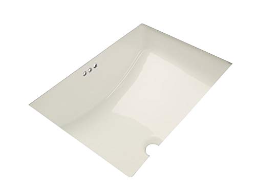 Mirabelle MIRU1812WH 18-11/16" Porcelain Undermount Bathroom Sink with Overflow