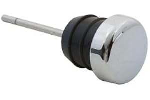 BILLET PROOF DESIGNS Chrome Shorty Style Oil Tank Dipstick - Fits 1979-2003 Harley Sportster XL and 1984-1999 Harley Softail Models - Replaces HD Part# 62595-82A (40-0360)