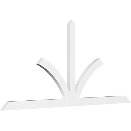 Ekena Millwork GBP096X44X0204RIC00 Richland Architectural Grade PVC Gable Brack…