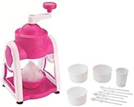 Nityam Ice Gola Maker Handheld Ice Crusher Machine for Making Gola in Summer for Home with Plastic Bowl Cup Glass and Stick