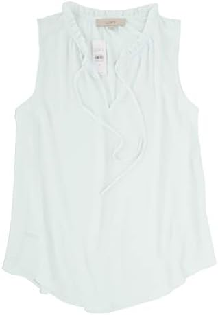 Women's Mixed Media Ruffle Shell Tank