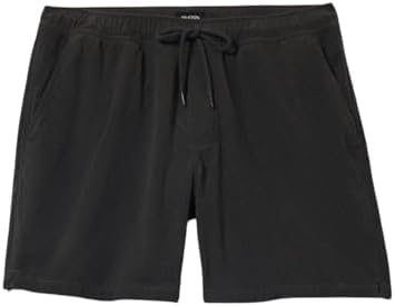 Brixton Leon Mens Elastic Waist Corduroy Shorts, Black, XX-Large