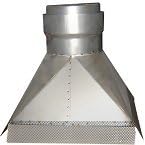 ChimFit 6" Gather Hood For Open Fires 300mm x 300mm Base
