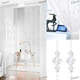 Crystal Beaded Curtain Tassel Curtain - Partition Door Curtain Beaded String Curtain Door Screen Panel Home Decor Divider Crystal Tassel Screen 90x200cm