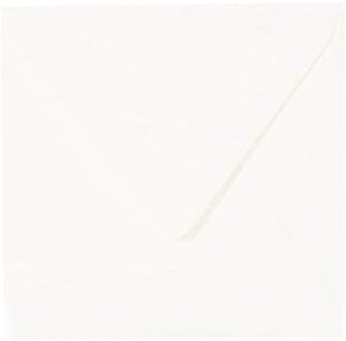 25 Square Envelopes 110 x 110 mm, 120g/m² - Ivory Cream-White