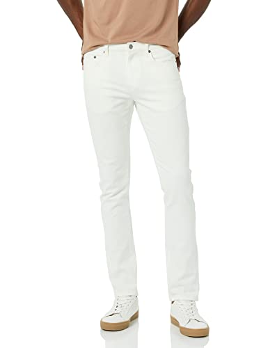 Amazon Essentials Men's Skinny-Fit Stretch Jean - Discontinued Colors, White, 3…