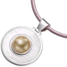Kameleon White Mother of Pearl Pendant * Jewelpop Authentic Silver New KP82