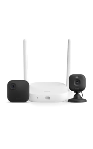 Blink Outdoor XR+ and Mini 2K+ — Extended range wireless Outdoor 4 camera and plug-in 2K indoor camera. Sync Module XR+ included — 2 camera system