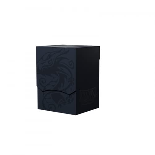 Dragon Shield Card Deck Box - Deck Shell: Bleu nuit/Noir - Durable et robuste TCG, OCG Card Storage - Compatible avec Pokémon Yugioh Commander et MTG Magic : The Gathering Cards