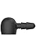 KINK By Doc Johnson - Silicone Vac-U-Lock Plug Power Wand Attachment - Fits Most Full Sized Body Wands - Black