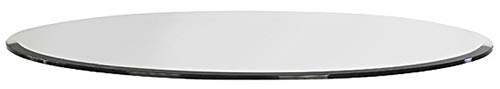 Milan MILAN-42-12BEVEL Glass Top, 42" Round, Clear