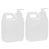 2pcs Plastic Empty Clear Commercial Jug Bottles