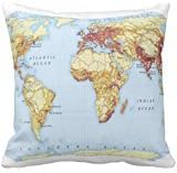 A corner of the world OI124048 Decorative pillowcases About 18 (L) x 18 (W) inch. 45CM * 45CM Ryan Rin