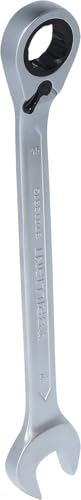BRILLIANT TOOLS BT013815 Ratchet Ring Spanner 15 mm [Powered by KS Tools]