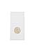 Echo Beach Cloth-Like Guest Towels Napkins, White with Decorative Gold Circle, 1/6 Fold, 17 Inch by 12 Inch, 100 Units Per Pack Plus e-newsletter