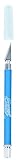 Soft Grip Hobby Knife, Excel Blades K18 with Safety Cap, American Made Light Duty Craft Knife (Blue)