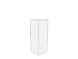 Marketing Holders Pedestal Art Stand Easel Display Decor Collectible Cube Pillar Post Prop Column Mast Riser 5 Sided Show Case 12