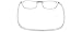CliC Original Reader Rectangular Reading Glasses, Clear, 1.25