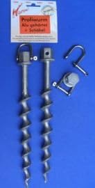 Ground Anchor&nbsp;&ndash;&nbsp;Bottom Screws&nbsp;&ndash;&nbsp;Tent peg&nbsp;&ndash;&nbsp;2&nbsp;Pack&nbsp;&ndash;&nbsp;Hardened Screw Pegs&nbsp;&ndash;&nbsp;Special Aluminium Hardened Steel Shackle Diameter 13&nbsp;mm for Under Head Fitting&nbsp;&ndash;&nbsp;Holly&reg; Products STABIELO&reg;&nbsp;&ndash;&nbsp;for the toughest Tempered Aluminium WURMI&reg;&nbsp;&ndash;&nbsp;2pcs 30&nbsp;cm with Metal WURMI Products Shackle for Camping Caravan Outdoor Camping&nbsp;&ndash;&nbsp;Made in Germany&nbsp;&ndash;&nbsp;Long Term Test Passed&nbsp;&ndash;&nbsp;Also available with an additional charge&nbsp;&ndash;&nbsp;Holly 24&nbsp;mm Diameter Stainless Steel Shackle for Overhead/10