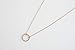 Honeycat Mini Karma Open Circle Orbit Necklace in 18k Rose Gold Plate | Minimalist, Delicate Jewelry (Rose Gold)