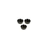 Set of Two Black Plastic Ashtrays-Deep Well-Resturant/ Bar-4"Diameter