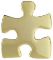 Wristbands OnlineGold Autism Awareness Lapel Pin