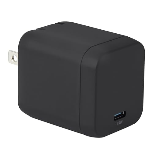 Amazonベーシック 急速充電器 USB-C 65W 1ポート Nano GaN PD 3.1 (ノートPC/タブレット/スマートフォン対応) 小型 4.7 × 4.2 × 3.7cm ブラック