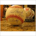 * LOU BROCK / BING DEVINE / ERNIE BROGLIO * Stl. Cardinals signed MLB baseball
