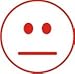 Straight Face Stamp - Red