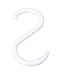 uxcell Plastic S Shape Hooks Hangers Clasp for Home Organization 5PCS