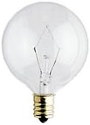 Havells-SLI 60464 - 40G16/1/2/CL/BX - 40 Watt G16.5 Globe Light Bulb, Clear, Candelabra Base