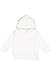 RABBIT SKINS Toddler Fleece Long Sleeve Hooded Pullover Sweatshirt with Side Seam Pockets, White, 5T/6T