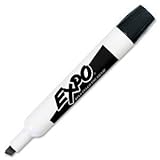 Expo Original Dry Erase Markers, Black, Chisel Tip, (2 Packs of 12, Total of 24)