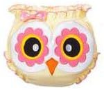 Ganz Owl Baby Bloomer Diaper Cover - Yellow &amp; Pink Owl Baby Bloomer (Size: 0 to 6 Months) by Baby Ganz
